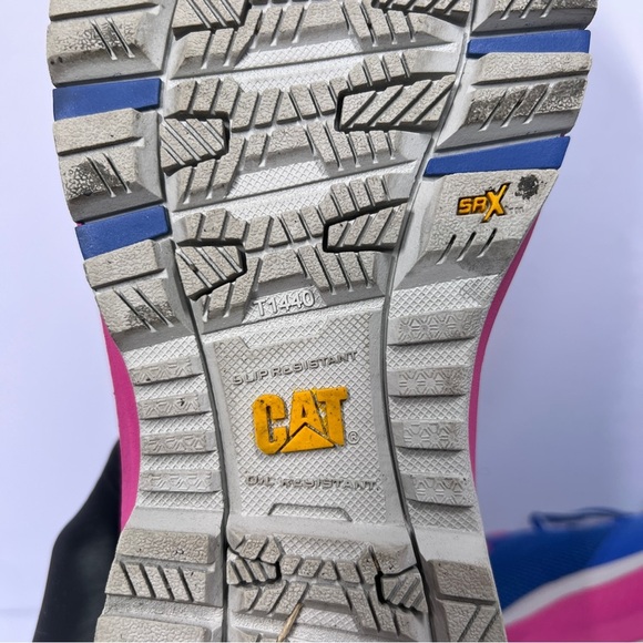 CAT  Composite Toe Blue/Pink Work Shoes. Women's 8W - Picture 10 of 10